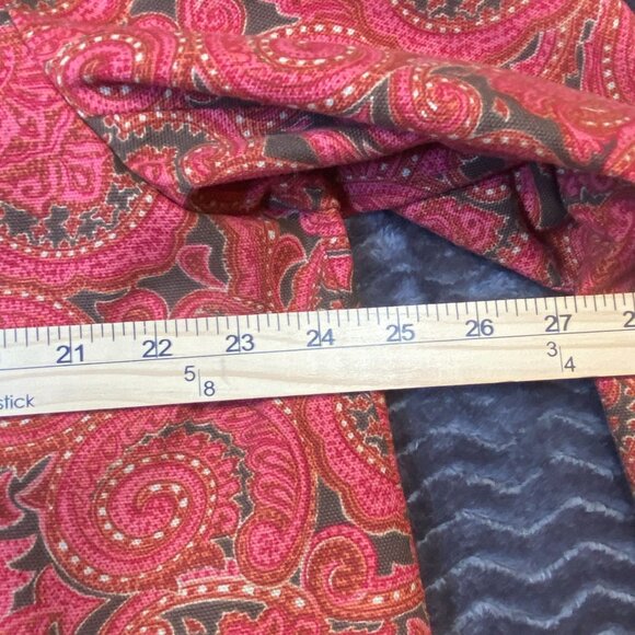 Talbots Paisley Print Button Front Jacket Blazer Red/Brown Womens size XL - Picture 8 of 8